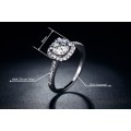 LOVELY! Ring With 27 1,75ct  Hand Crafted Simulated Diamonds Size 8 US