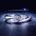 BEAUTIFUL! Ring With 3 1,25ct Simulated Diamonds Size 6; 8 US