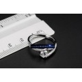 BEAUTIFUL! Ring With 10 1,27ct Simulated Diamonds Size 7; 9 US