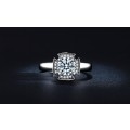 AMAZING! Ring With 1,75ct Hand Crafted Simulated Diamonds Size 7; 8; 9 US