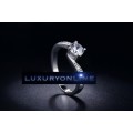 AMAZING! Ring With 11 1,75 Carat Hand Crafted Simulated Diamonds Size 7 US