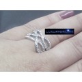 BRILLIANT! 0,25 Carat Simulated White Diamond Ring Size 6; 8; 9 US