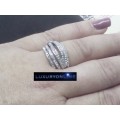 DAZZLING! Hand Crafted 0.75 Carat Simulated Diamonds Ring Size 6; 7; 8; 9; 10 US