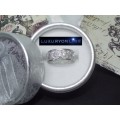 AMAZING! Ring With 1,25 Carat Hand Crafted Simulated Diamonds Size 8; 9 US
