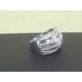 CAPTIVATING! Ring With 1,75 Carrot Hand Crafted Simulated Diamonds Size 7; 8; 9 US