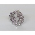 BEAUTIFUL! Ring With 1,25 Carat Simulated  Diamonds Size 7 US / N 17
