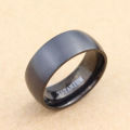 100% 8 mm Pure Titanium Ring Size 10; 11US (BLACK)
