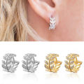 MARVELOUS! Hoop Earrings With Simulated Diamonds