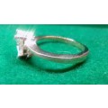 FASCINATING! Tocean Ring With Simulated Diamonds Size 8; 9 US
