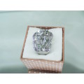 AMAZING! Ring With 1.75 Carat Simulated Diamonds Size 8 US