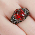 AMAZING! 2.25 Carat  Simulated Ruby Ring Size 9 US