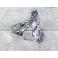 AMAZING! 1,75 Carat Simulated French Lilac Diamonds Size 9 US