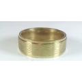 100% Pure Titanium Men's Ring Size 9 US (Gold)