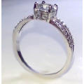 AMAZING! Ring With 1.75 Carat Simulated Diamonds Size 8 US