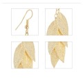 MAGNIFICENT! Hollow Metal 4-Leaf Drop Earrings **R 399** (GOLD)