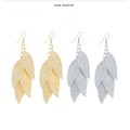 MAGNIFICENT! Hollow Metal 4-Leaf Drop Earrings **R 399** (GOLD)