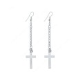 CHARMING! Cross Drop Earrings With Simulated Diamonds **R 299** (SILVER)