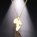 RETAIL PRICE: R 1 099 (NEVER FADE) Titanium "Love For Africa" Necklace 45 CM SILVER