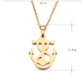 Titanium Ship Anchor Necklace **R 799** (GOLD)