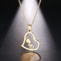 100% Genuine Titanium Love Heart Necklace **R 799** (GOLD)