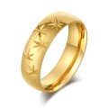 Titanium Ring With Stars 6 mm **R 799**  Size 7; 10 US