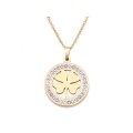 Retail Price: R 1 899 Titanium 4-Leaf Clover Necklace With Simulated Diamonds  50 cm