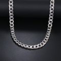 Titanium Cuben Link Curb Men's Necklace 60 cm (SILVER) *R 999*
