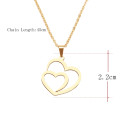 Retail Price: R 1099 Titanium "Double Heart" Necklace 45 cm (ROSE GOLD ONLY)
