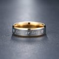 Titanium "Forever His & Hers" Ring 8 mm Size 8; 10; 11 US
