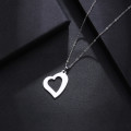 Titanium "Heart" Necklace 45 cm **R 899** (SILVER)