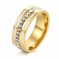 RETAIL PRICE: R 1 799 Titanium Ring 8 mm  Size 10 US (WHITE AND GOLD ONLY)