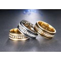RETAIL PRICE: R 1 799 Titanium Ring 8 mm  Size 11 US (WHITE AND GOLD ONLY)