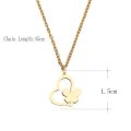 Titanium Butterfly Heart Necklace **R 699** (SILVER) 45 cm