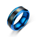 Titanium Temperature Smart Ring Silver, Blue, Black *R 899* Size 11; 12; 13 US