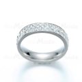 Titanium Ring With Simulated Diamonds (SILVER)**R 799** Size 7; 8; 9; 10 US