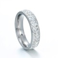 RETAIL PRICE:  R 2 199 Titanium Ring With 1.25 ct Simulated Diamonds (SILVER) Size 8; 9; 10 US