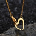 Titanium Heart Infinity Necklace  45 cm **R 899** (GOLD)