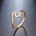 Titanium Wave Ring Size 7 US *R 599* (GOLD)