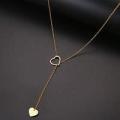 RETAIL PRICE: R 1 399 Titanium Hearts Necklace 60 cm  (GOLD)