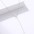 TITANIUM (NEVER FADE) Hearts Necklace 60 cm (SILVER ONLY)