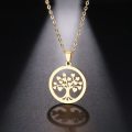 RETAIL PRICE: R 1 599 Titanium "Tree Of Life" Necklace  45 cm (SILVER/GOLD/ROSE GOLD)