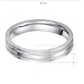 Titanium Ring  **R 899** (SILVER) Size 9; 10 US