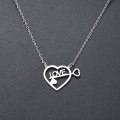 Titanium Heart Necklace 45 cm *R 899* SILVER