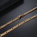 RETAIL PRICE: R 999 Titanium Figaro Bracelet 22 cm  (GOLD)