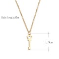 Retail Price: R 1 099 Titanium Key To My Heart Necklace 45 cm (GOLD ONLY)