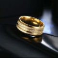 Retail Price R 1 199 Frosted Titanium Men's Ring 8 mm Size 11 US (Gold)