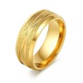 Retail Price R 1 199 Frosted Titanium Men's Ring 8 mm Size 11 US (Gold)