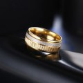 Retail Price R 1 599 (NEVER FADE) Frosted Titanium  Men's Ring 8 mm Size 11 US (Gold ONLY)