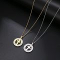 Retail Price: R 1 899 Titanium Cross Necklace With Simulated Diamonds 45 cm