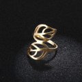 RETAIL PRICE: R 1 199 Titanium Leaf Ring Size 10 US (SILVER ONLY)